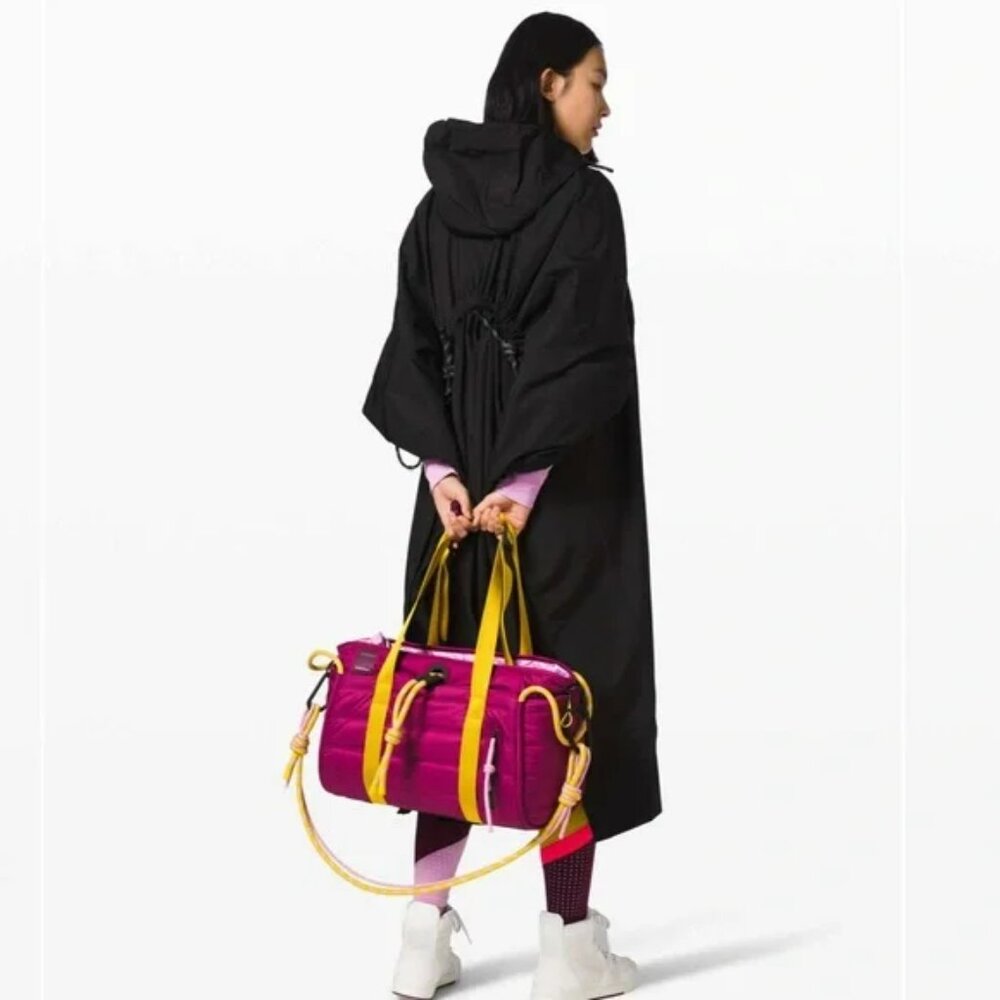 lululemon athletica Pink and Yellow Tote Bag